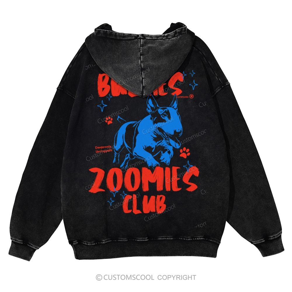 Bullies Zoomies Club Casual Washed Hoodie
