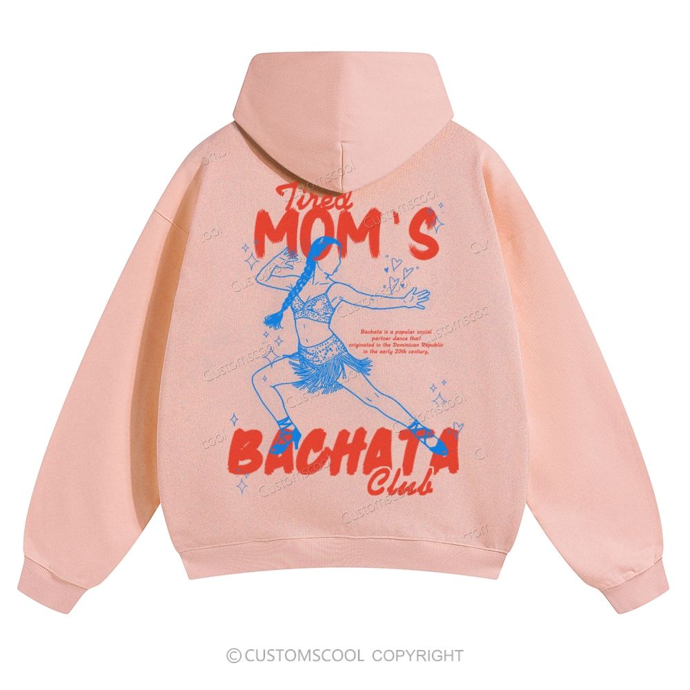 Tired Mom's Bachata Club Solid Color Hoodie