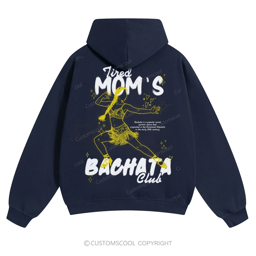 Tired Mom's Bachata Club Solid Color Hoodie
