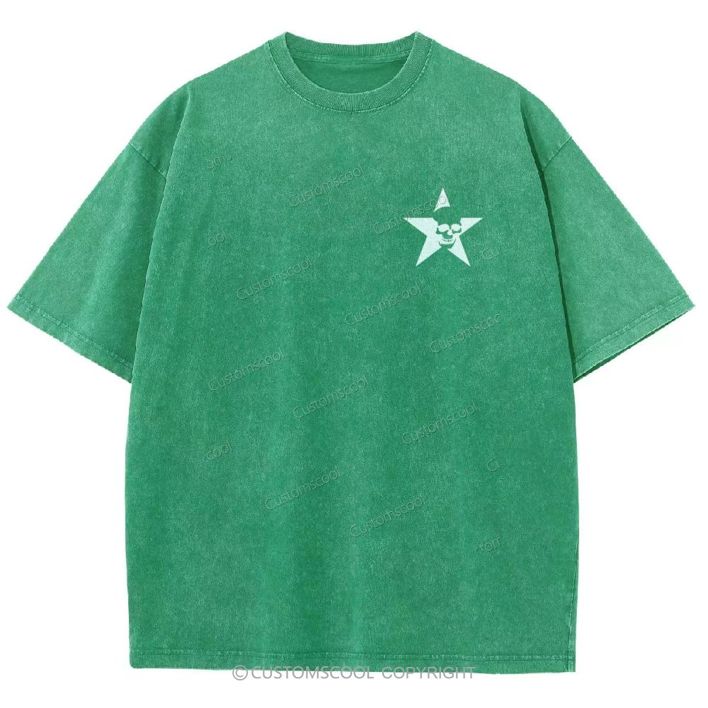 Rock Star Unisex Fit Washed T-Shirt Customscool