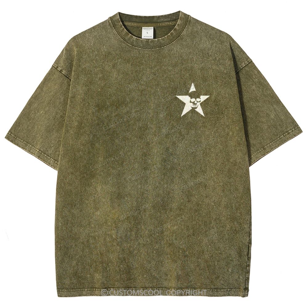 Rock Star Unisex Fit Washed T-Shirt Customscool