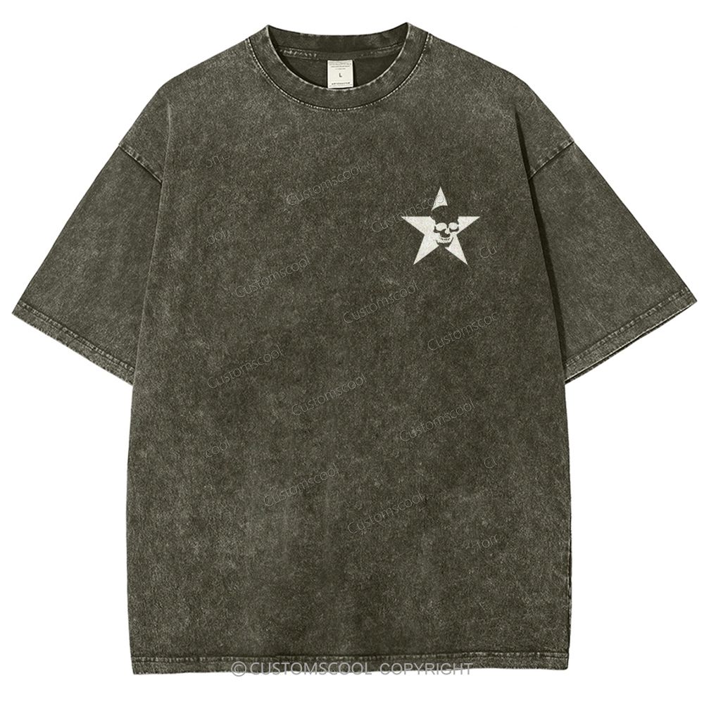 Rock Star Unisex Fit Washed T-Shirt Customscool