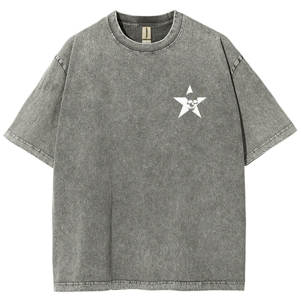 Rock Star Unisex Fit Washed T-Shirt Customscool