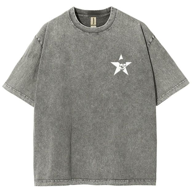 Rock Star Unisex Fit Washed T-Shirt Customscool