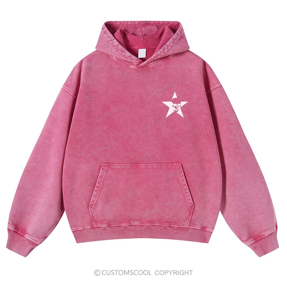 Rock Star Casual Washed Hoodie