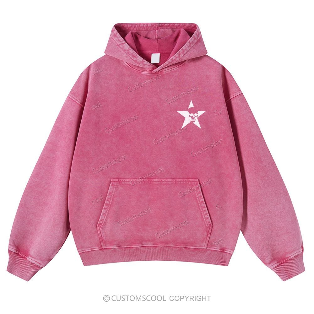 Rock Star Casual Washed Hoodie