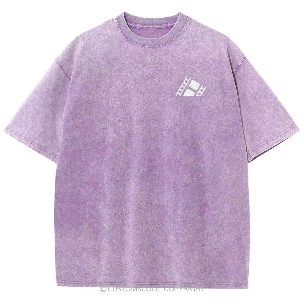 Film Distributor  Unisex Fit Washed T-Shirt Customscool