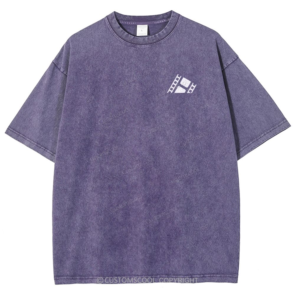 Film Distributor  Unisex Fit Washed T-Shirt Customscool