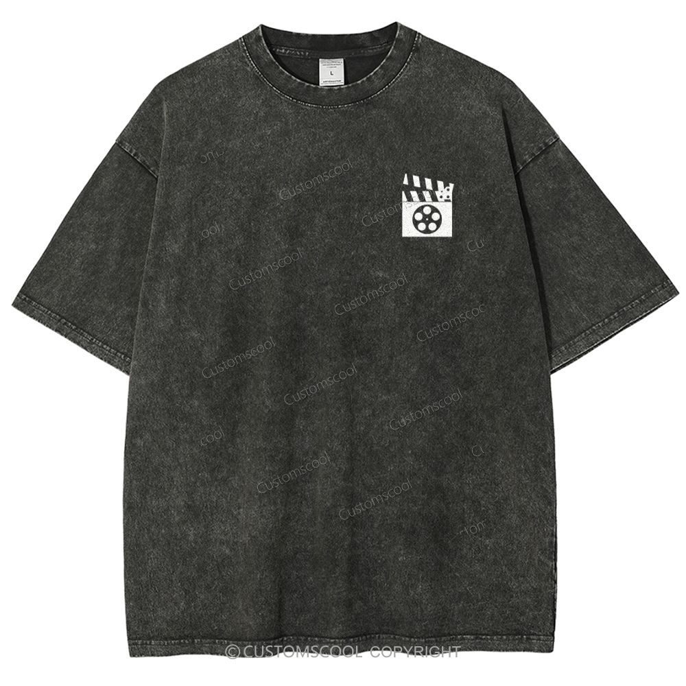 Film Editor Unisex Fit Washed T-Shirt Customscool