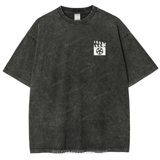 Film Editor Unisex Fit Washed T-Shirt Customscool