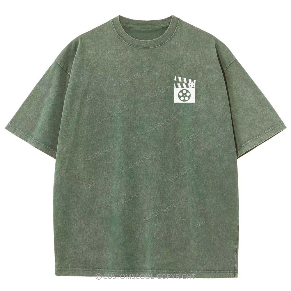 Film Editor Unisex Fit Washed T-Shirt Customscool