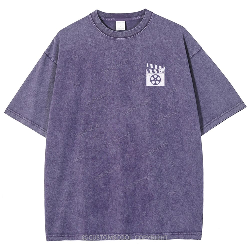 Film Editor Unisex Fit Washed T-Shirt Customscool