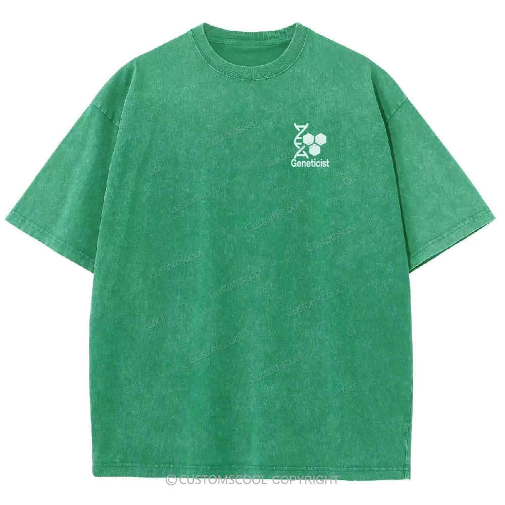 Geneticist Unisex Fit Washed T-Shirt Customscool