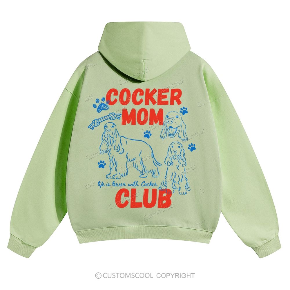 Cocker Mom Club Solid Color Hoodie