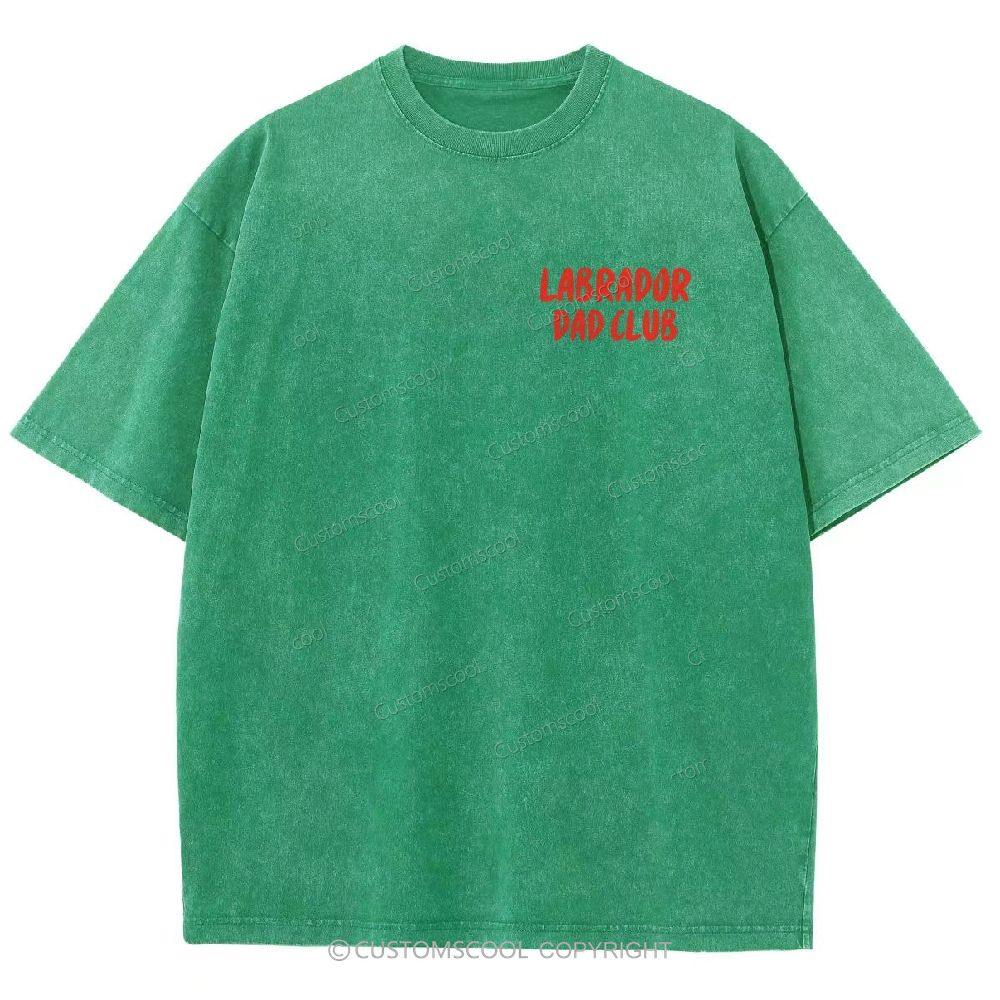 Labrador Dad Club Unisex Fit Washed T-Shirt