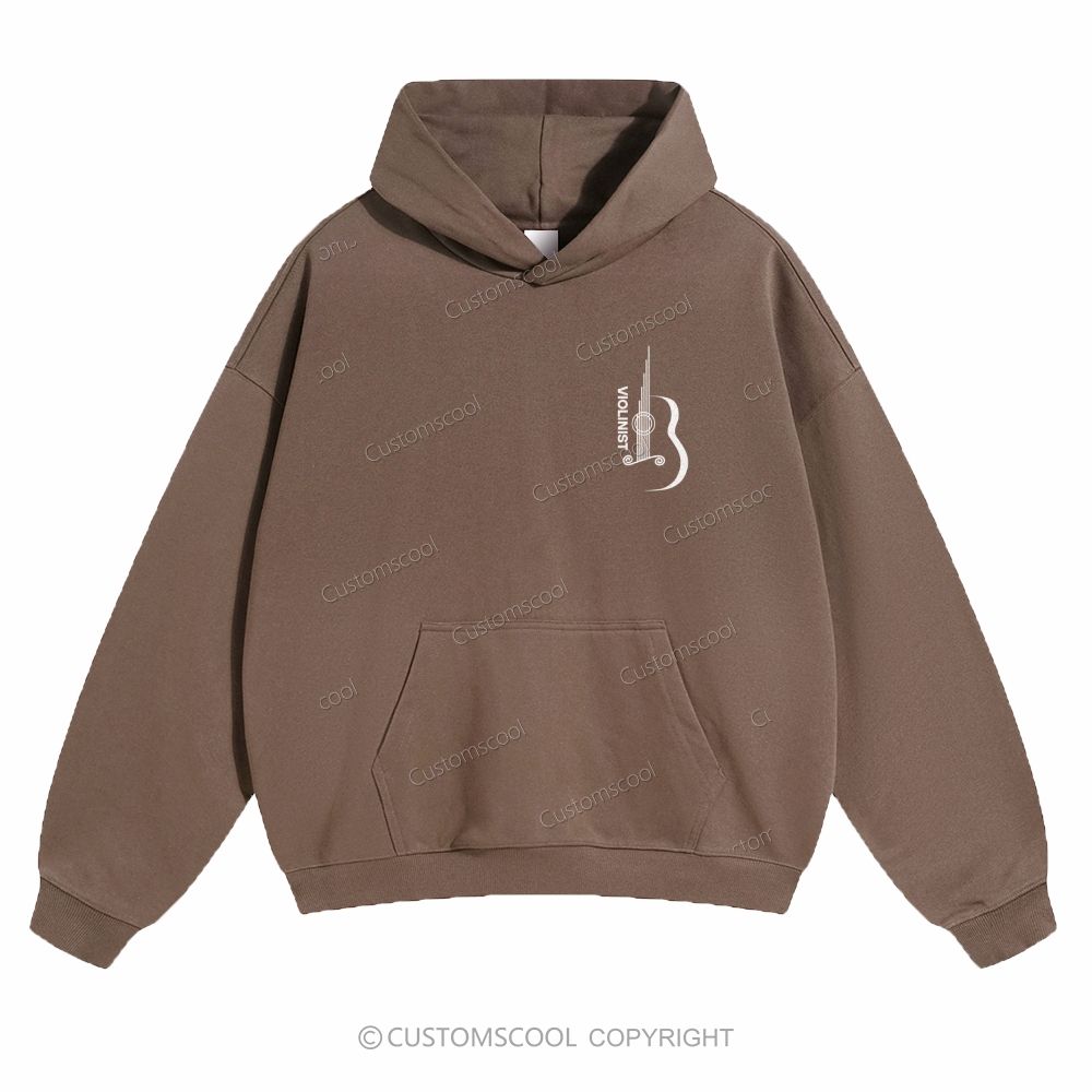 Violinist Solid Color Hoodie Customscool