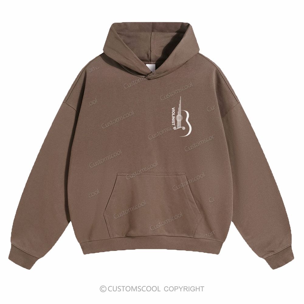 Violinist Solid Color Hoodie Customscool
