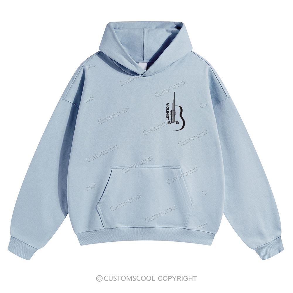 Violinist Solid Color Hoodie Customscool