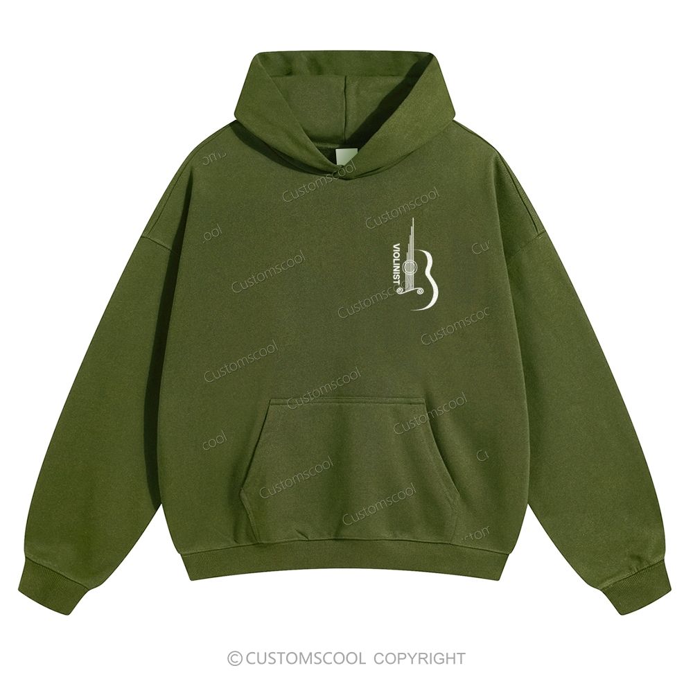 Violinist Solid Color Hoodie Customscool