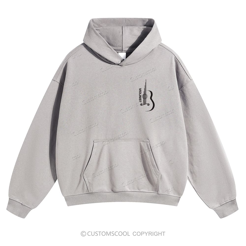 Violinist Solid Color Hoodie Customscool