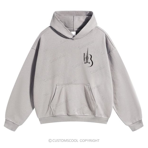 Violinist Solid Color Hoodie Customscool