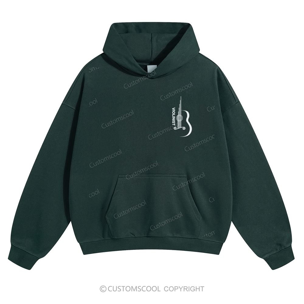 Violinist Solid Color Hoodie Customscool