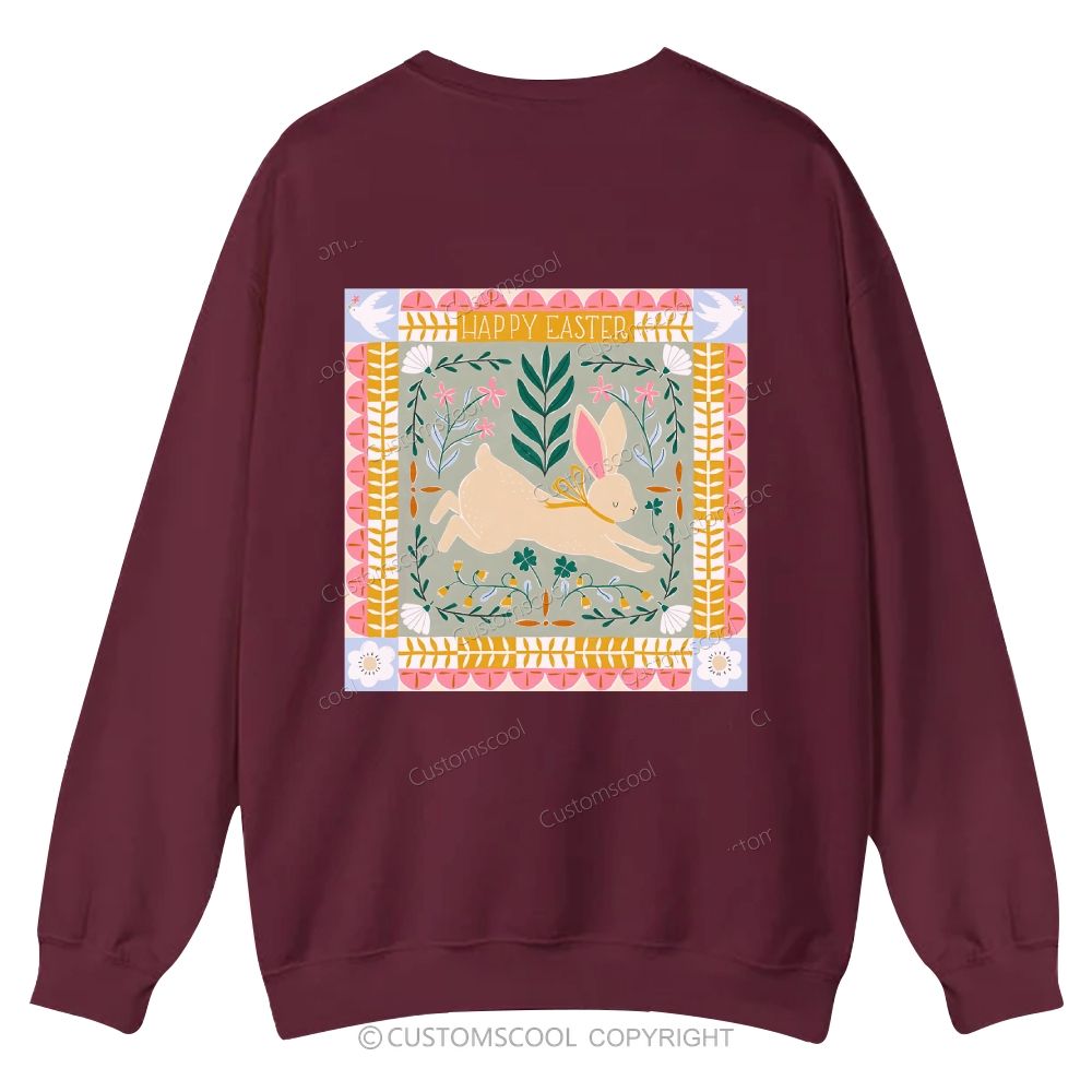 Happy Easter Casual Crewneck Sweatshirt