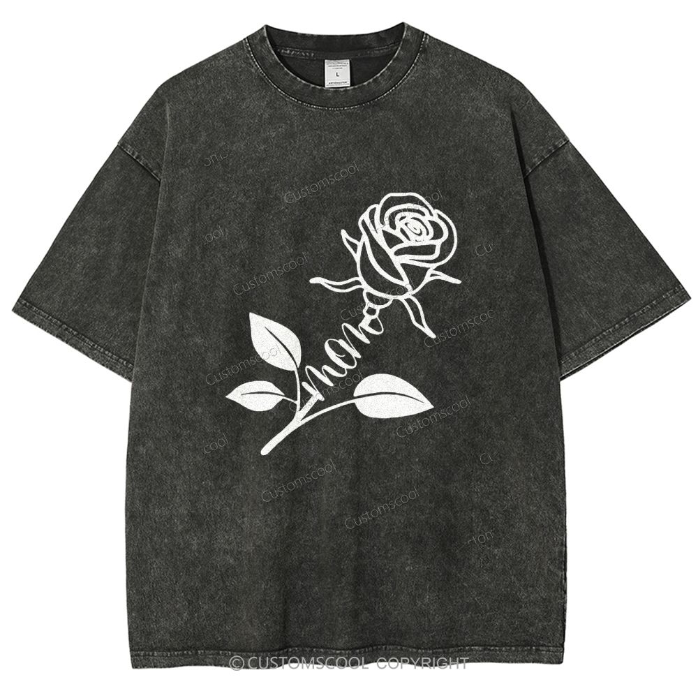 Mother's Day Gift Unisex Fit Washed T-Shirt Customscool