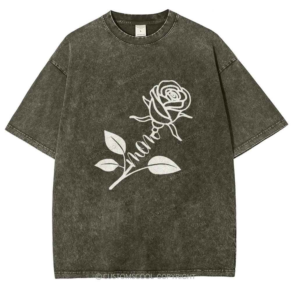 Mother's Day Gift Unisex Fit Washed T-Shirt Customscool