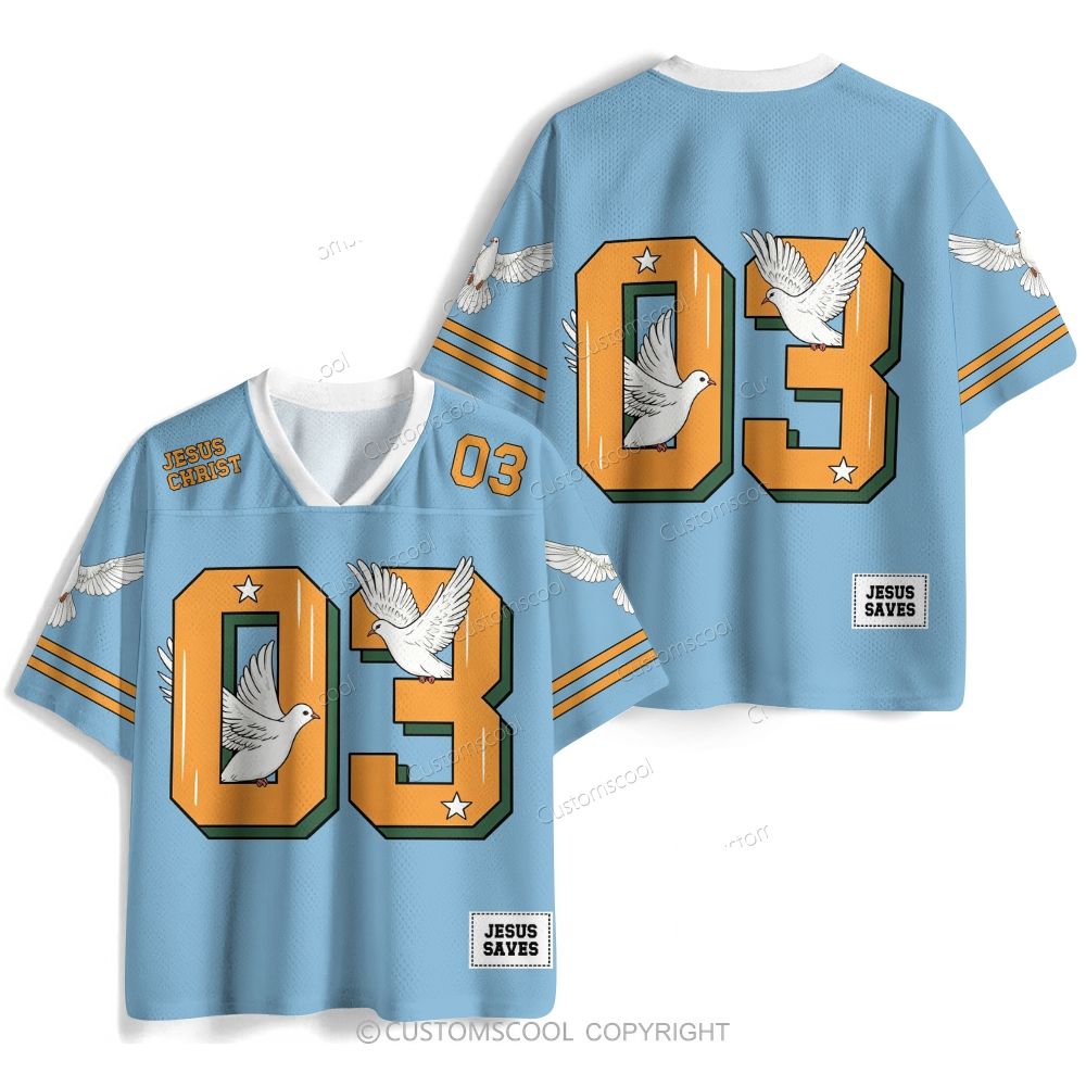 Jesus Saves Christian Mesh Jersey Shirts Customscool