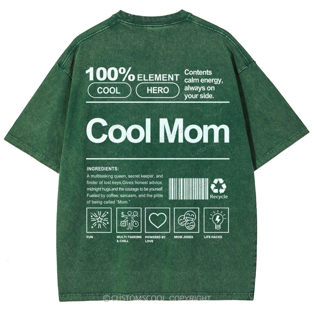 Cool Mom Unisex Fit Washed T-Shirt