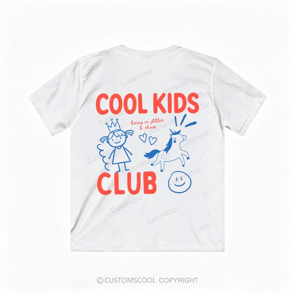 Girl Dads Club Cool Kids Club Family Tees