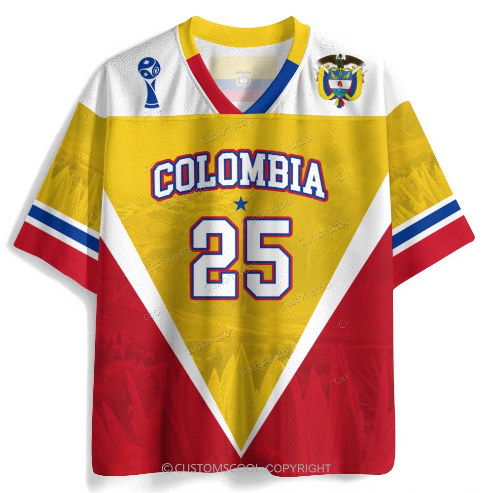 Colombia Soccer Addcustom Number Jersey Shirts Customscool