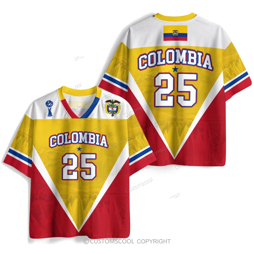 Colombia Soccer Addcustom Number Jersey Shirts Customscool