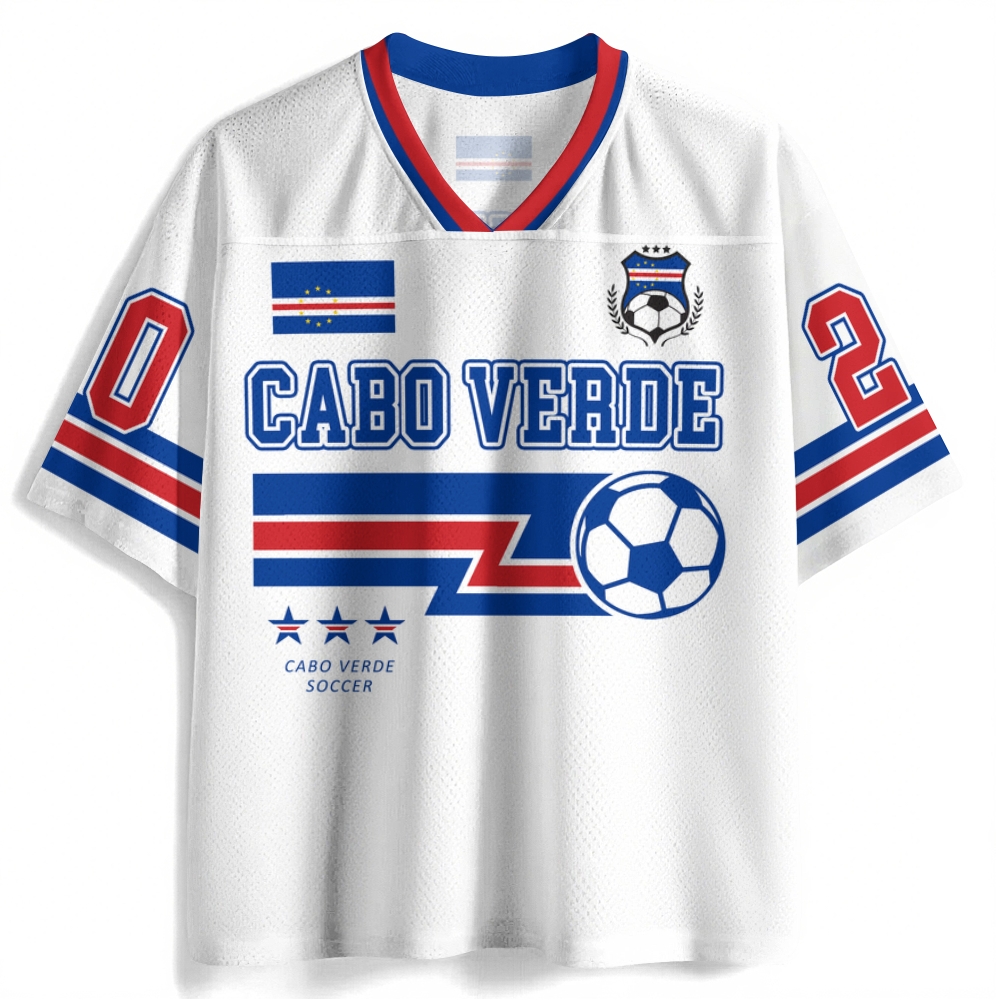Cabo Verde Soccer Addcustom Number Jersey Shirts Customscool