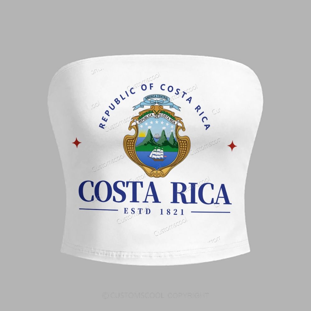 Costa Rica Tube Top & Elasticated Trousers Two-Piece Set Customscool