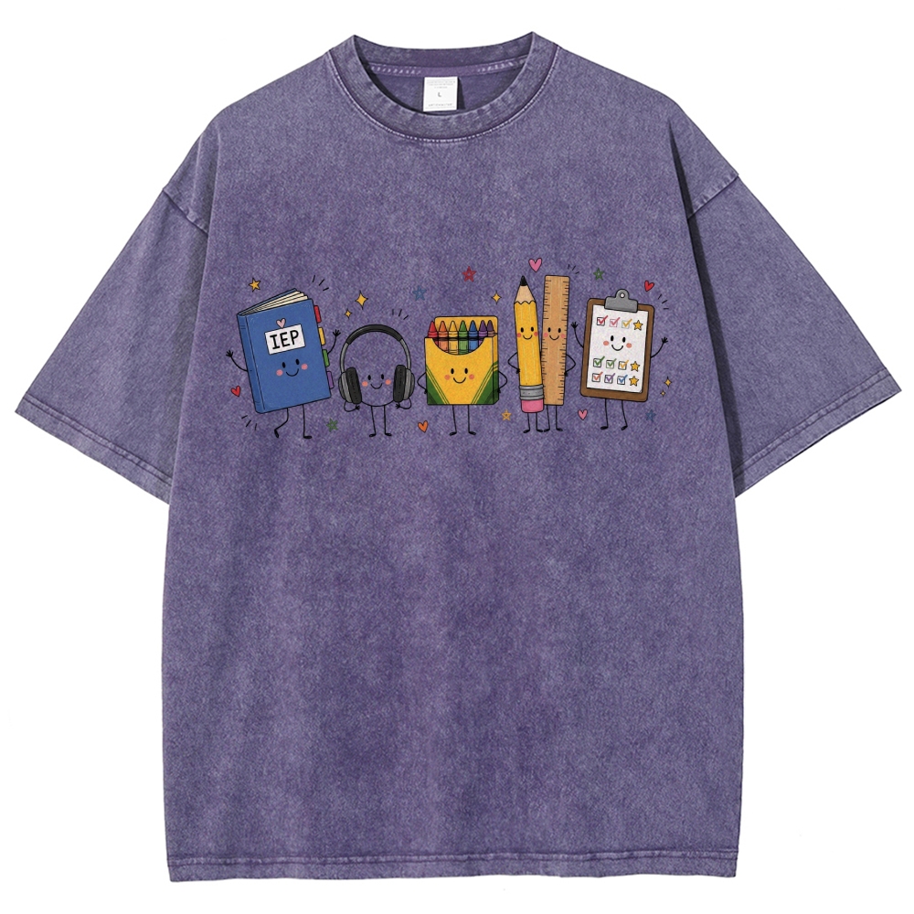 Special Education Occupation Washed T-Shirt Customscool