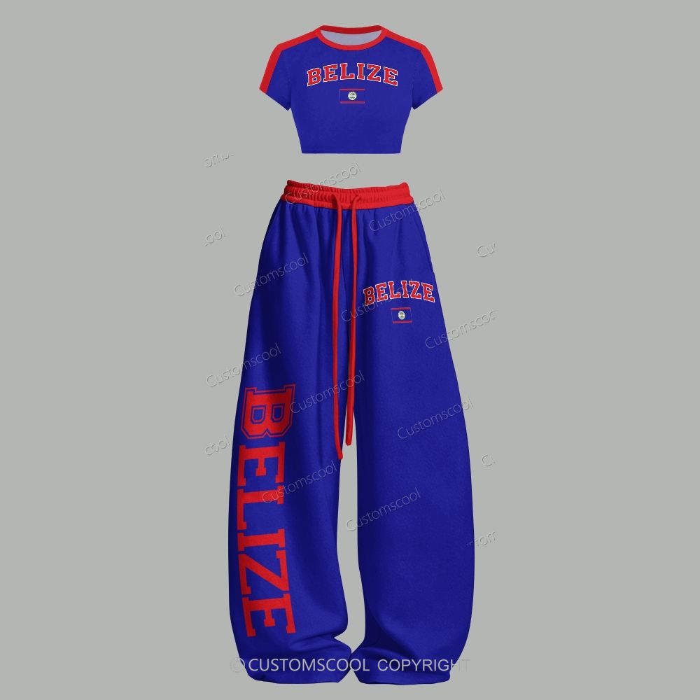 Belize T-Shirt & Elasticated Trousers Two-Piece Set
