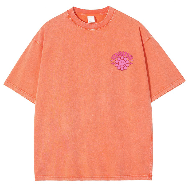 Mama Vintage Snowflake Washed T-Shirt