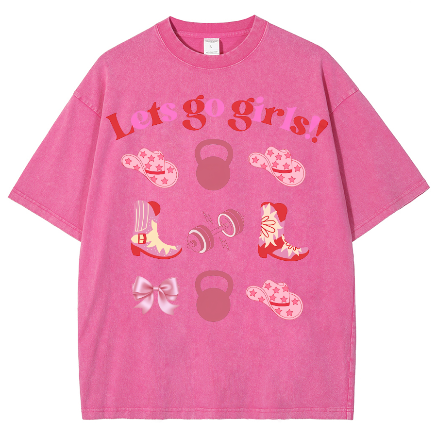 Lets Go Girls Washed Oversized T-Shirt