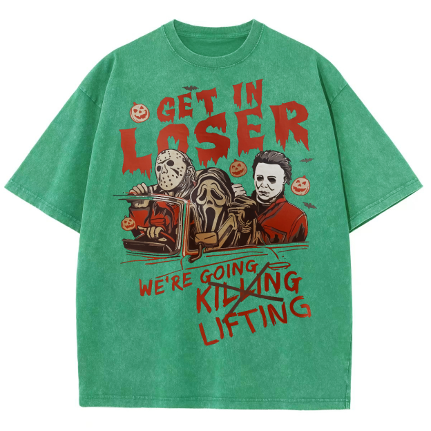 Were Going Lifting Unisex Fit Washed Oversized T-Shirt