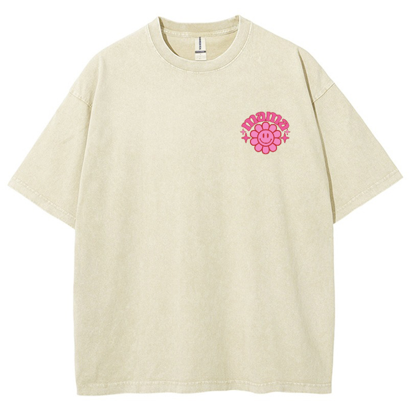 Mama Vintage Snowflake Washed T-Shirt