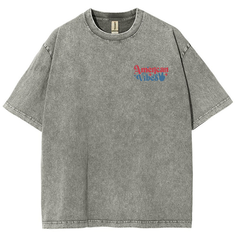 American Vibes Vintage Snowflake Washed T-Shirt