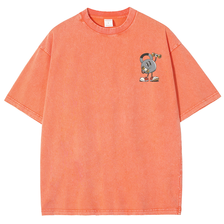 Be Kind Get Lots Of Steps Eat Plenty Of Protein Unisex Fit Washed Oversized T-Shirt
