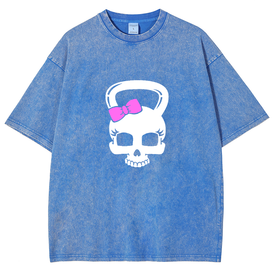 Fitness Girl Unisex Fit Washed T-Shirt