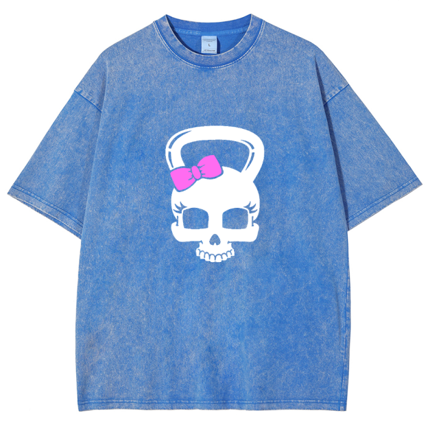 Fitness Girl Unisex Fit Washed T-Shirt