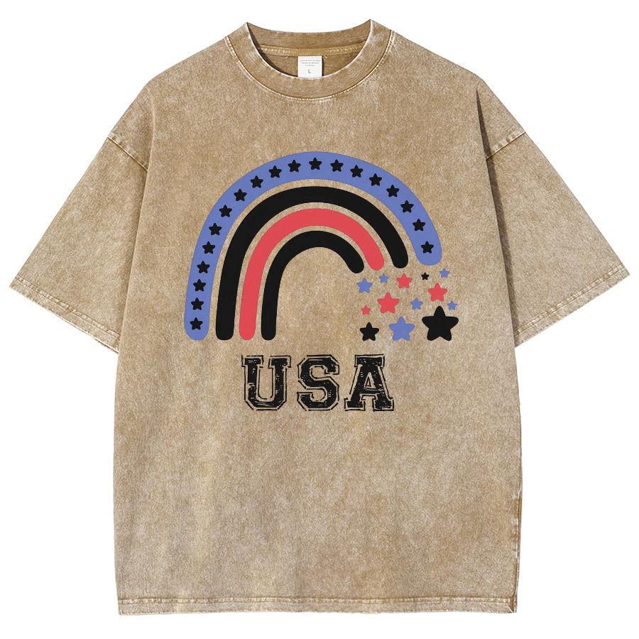 USA Washed Oversized T-Shirt