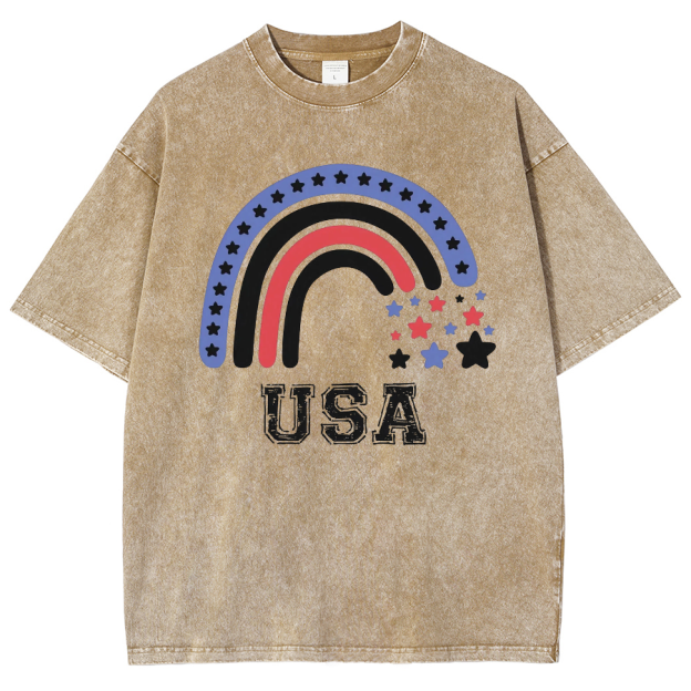 USA Washed Oversized T-Shirt