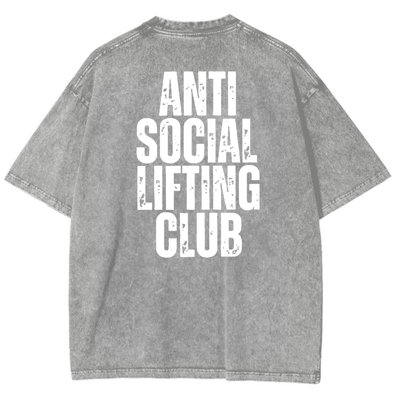 Anti SocialLifting Club Vintage Snowflake Washed T-Shirt