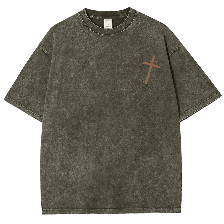 For God So Loved The World Unisex Fit Washed Oversized T-Shirt